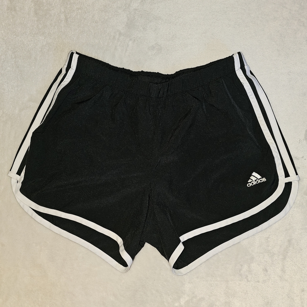Adidas Climalite S4 Running Shorts Black with White Stripe Small - Picture 9 of 11